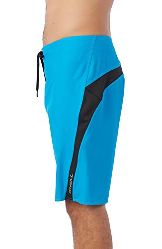 O'NEILL Men's 21 Inch S-Seam Boardshorts - Water Resistant Swim Trunks for Men with Quick Dry Stretch Fabric and Pockets,Electric Blue 1,292