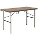 Produktbild Outsunny Campingtisch Klapptisch mit Rattanoptik, Buffettisch für 4 Personen, Gartentisch für Balkon, Terrasse, bis 50 kg belastbar, HDPE, Braun, 122 x 60 x 73 cm