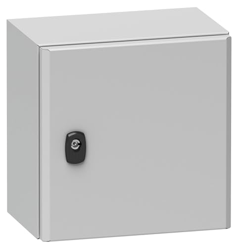 Schneider Electric NSYS3D3420P Armario Rack Bastidor de Pared Gris - Estantería (Bastidor de Pared, Gris, Acero galvanizado, Acero, IP66, 400 mm, 200 mm)