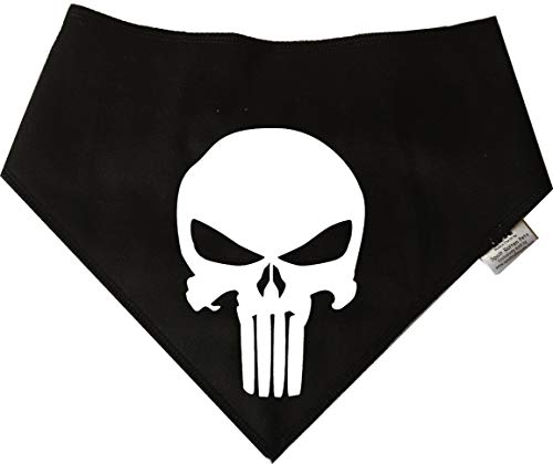 Spoilt Rotten Huisdieren S3 De Punisher Comic Book Marvel Hond Bandana Fancy Dress - Cosplay Voor Honden Geschikt voor Golden Retrievers, Dalmatiërs, Labrador & Staffie Sized Honden, Multi kleuren