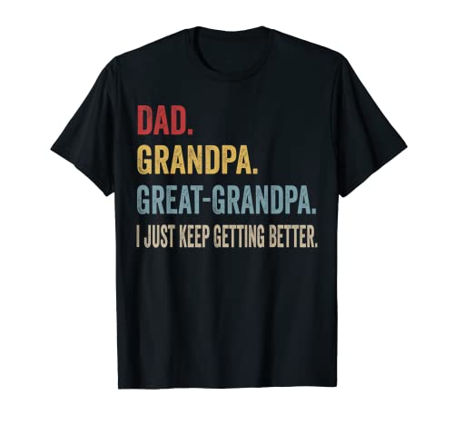 Fathers Day Gift from Grandkids Dad Grandpa Great Grandpa T-Shirt