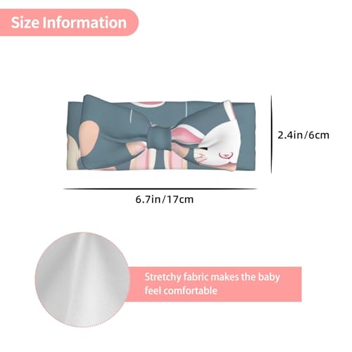 Cartoon Cute Bunny Baby Bow Headband, Soft Baby Bow Hair Accessory For Newborn Babies, &*Toddlers, Kids.3
