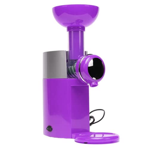 Mediawave Store - Máquina para batidos, heladera eléctrica para postres, helados, yogures, cremas, helados caseros (morado)