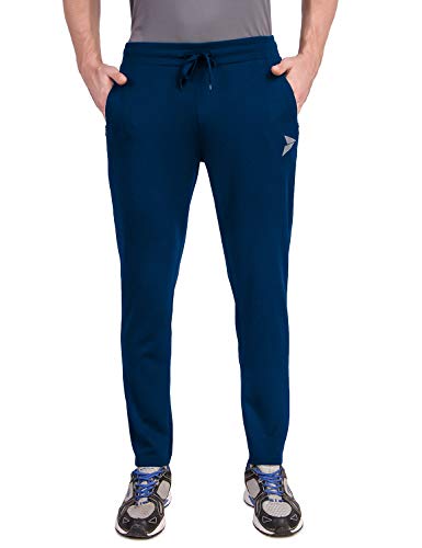 Image of FITINC Athleisure Track Pants for Men| Lycra Slim Fit Mens Dryfit Track Pant with Concealed Zipper Pockets | Quick Dry Pant Style Lower for Men for Home & Workout