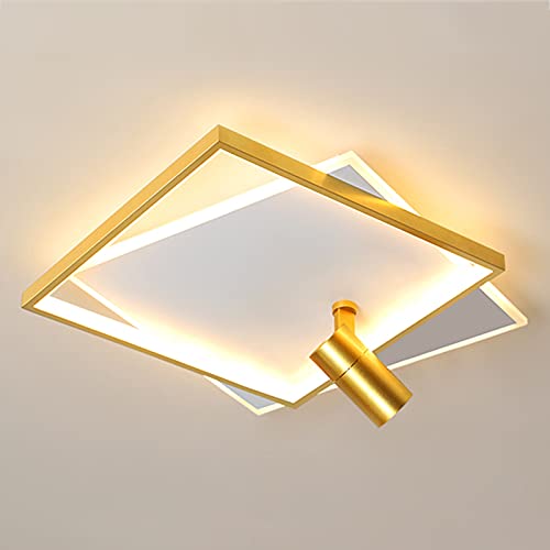Éclairage intérieur carré moderne avec plafonniers LED à gradation continue