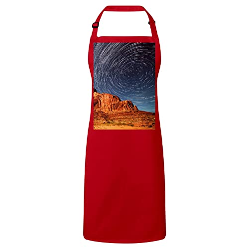 Tablier Grand Canyon rouge pour vos barbecues d'été et soirées gourmandes en terrasse
