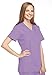 Cherokee Women's Workwear Scrubs Tie Back Mock Wrap Tunic, Orchid, Medium