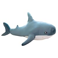 DongAi Plush Shark Toy Pillow, 31-inch Giant Shark Plush Animal Toy Super Soft and Cute Pillow Children