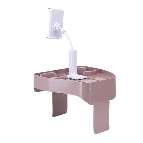 Plateau de table antidérapant Domary noir compact et résistant à l'eau - 7