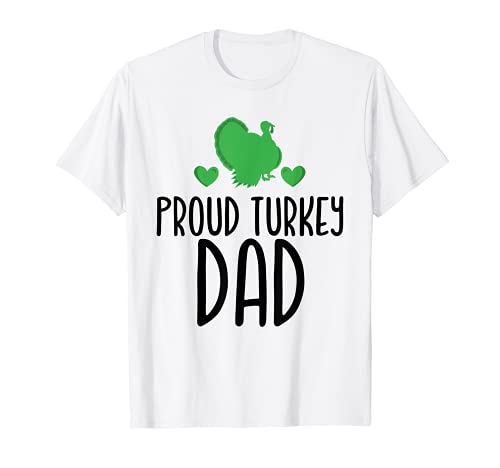 Uomo Proud Turkey Dad Cute Turkey Lover Maglietta