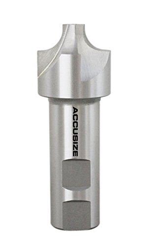 Image of Accusize''dustrial Tools 3 /8'', H.S.S. Corner Rounding End Mills, 7 /8'', Shank Dia, 1-1 /4'' Cutter Dia, 3-3 /4'' Overall Length, 1011-0578 | H.S.S. Corner Rounding End Mills, 1-1 /4 inch Cutter Dia, 3-3 /4 inch Overall Length