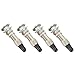 for Bicycle Tubeless Valve Set Metal Zinc Alloy Replacement Valve Compatible with Dunlop Woods English Style for Mountain Road for Bike Tire 4 Pack Silver