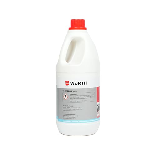 Image of Wuerth Auto Shampoo - 1L | pH Neutral Car & Bike Wash | High Performance Cleaner | Removes Dirt & Road Grime | Paint, Chrome & Plastic Safe | Silicone & Phosphate Free | Eco-Friendly Car & Moto Care
