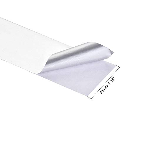Image of uxcell Aluminum Foil Tape, 35mmx50m Self-adhesive Waterproof High Temperature Sealing Tapes for HVAC Duct Pipe Insulation