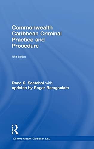 Buy Commonwealth Caribbean Criminal Practice and Procedure — BookShops.in