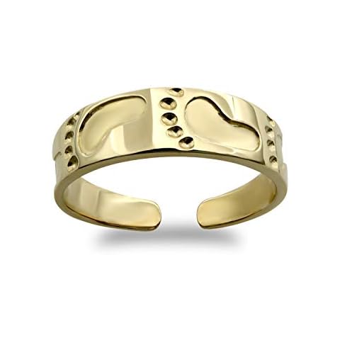Jewelco London 9ct Yellow Gold Toe Ring Cover