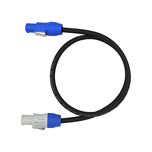 Toronce Seetronic SAC3FCA to SAC3FCB Hand-Built PowerCon Cable AC 14 AWG Power Cable for LED Screen Beam Moving Head Light Extension Speakon Cableï¼ˆ3Ftï¼‰