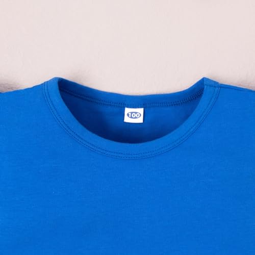 Image of Magic Park 1-14Y Toddler Ruffle T Shirt Girls Solid Color Blouse Kids Girl Short Long Sleeve Tops Casual Tee