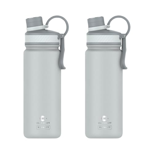 Image of Clay Craft VACBOTT Zing Double Walled 18 Hours Hot and 24 Hours Cold Insulated Flask 780ML, 2 Pcs|Easy to Carry|Gym Bottle|Home|Kitchen|Hiking|Travel Bottle|BIS Certified|1Year Limited Warranty