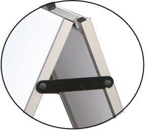 Miniatura 3 de NEOPlex - Letrero de aluminio para sándwich de acera de 24 x 48 pulgadas con paneles de inserción de borrado en seco