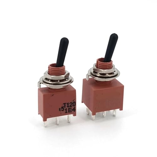 Mini conmutador de palanca E80-T sellado contra polvo NE8011 ON-ON para paneles 125V