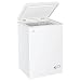 Hoover Free Standing Chest Freezer,1 Door, E Class, 100L Total Capacity, White 54.5x49x84.5cm - HOCH100EMK