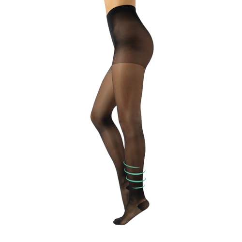 CALZITALY Firm Support Pantyhose Factor 10 | S, M, L, XL | Black, Blue, Skin | 70 DEN | Made in Italy