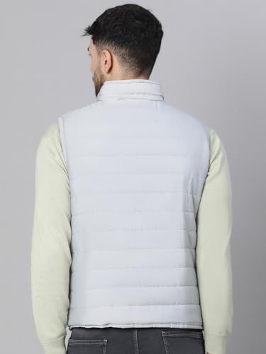 Image of oxolloxo Men's Aztec Print Zip Lined Sleeveless Reversible Quilted Jacket