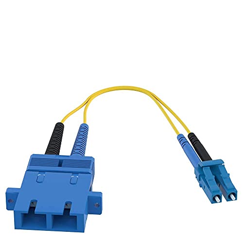 CableRack SC Female to LC Male 9/125 Singlemode Duplex Hybrid Adapter Converter Dongle