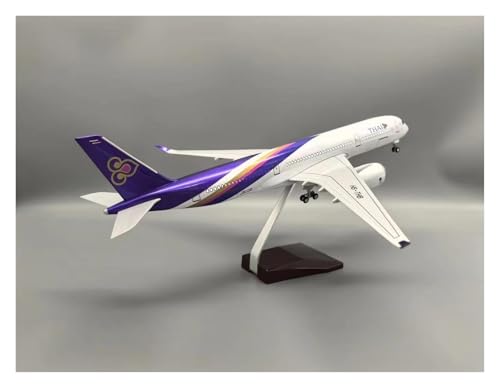 Aviones de escritorio decorativos con el modelo de avión A350 tailandés de 47 cm 2