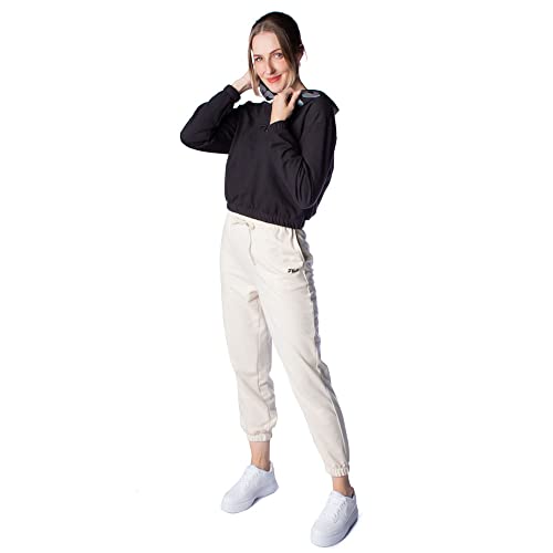 Moletom Feminino Fila Cropped Letter Preto - P