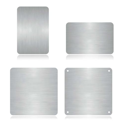 Image of Customize Steel Plate I for Bar Code, Logo, flat number, Name etc I Self Adhesive I 6x6, 6x4 inch