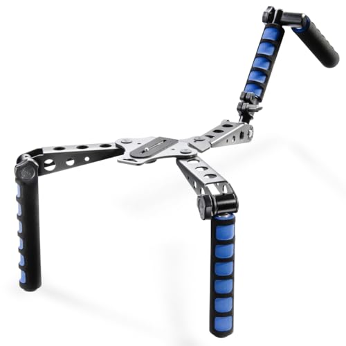 Walimex Pro Cineast I Hand-Shoulder-Videotripod schwarz/blau Walimex Pro Cineast I Hand-Shoulder-Videotripod schwarz/blau