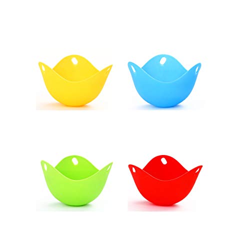 XCSSKG Vasos escalfadores de huevos escalfados para hacer huevos escalfados, cápsulas de silicona para escalfar, horno de microondas, sin BPA, paquete de 4 Cover