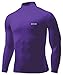 EXIO Mens Mock Compression Baselayer Top Cool Dry Long-Sleeve Shirt EX-T02