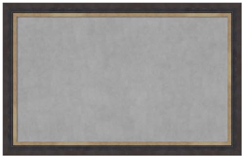 Amanti Art Black Framed Magnetic Board, 45x29, Casual Office Decor