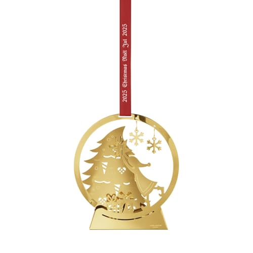 Georg Jensen Weihnachtsschmuck 2025 Mobile Schneekugel Vergoldet