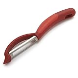 Kuhn Rikon Serrated Piranha Peeler 26921, Red