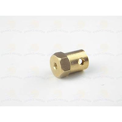 CHANCS 6 Pieces 7mm Motor Flexible Coupling Coupler Connector for Car Wheels Tires Shaft Motor Accessories