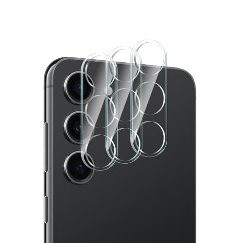 CYYAGE 3 Pack for Samsung Galaxy S23 Camera Lens Protector Tempered Glass Film 9H Hardness Scratch Resistant HD Clear Case Friendly