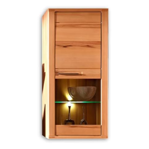Stella Trading haya barnizada Núcleo Haya Maciza Salón Vitrina Armario Cover