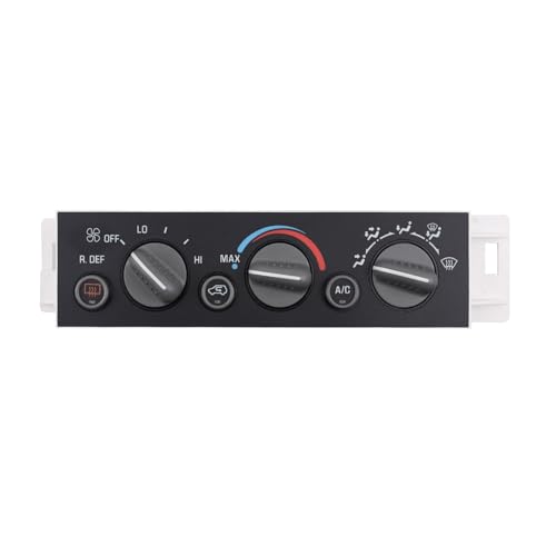 599-006 Heater A/C Control Switch,with Rear Window Defogger Switch,Front Climate Control Module Compatible with 1996-2000 Chevy Suburban Tahoe GMC Yukon, OE # 9378805 15-72547 599-006