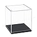 Odoria Clear Display Box for Baseball Tennis Ball Small Figure Dustproof Acrylic Case (3.7