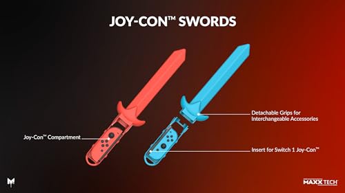 Joy-con sports kit Maxx Tech compatible con Nintendo Switch 2 y 1 pack de 12 accesorios 5