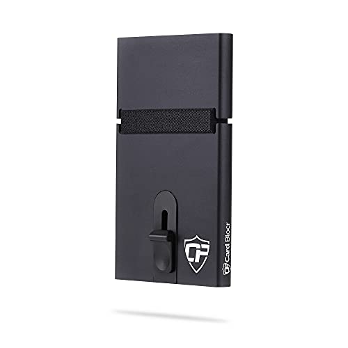 Conceal Plus Card Blocr Slide Wallet RFID Blocking Credit Card Holder (Black Metal)