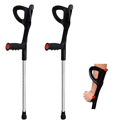 Béquilles pour adultes réglables en hauteur pour éviter les douleurs de dos et de poignet