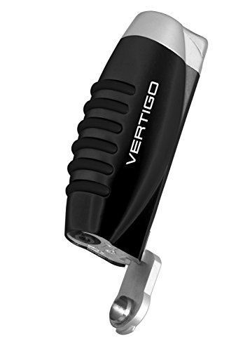 Vertigo Blitz Single Torch Lighter W/ Fold-Out Punch (Black) #TOP1