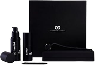 Copenhagen Grooming Beard Growth Kit - The Original Beard Growth Kit for Men with Derma Beard Roller, Cleanser, Activator Serum Beard Oil and Beard Keychain Comb