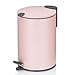 Produktbild kela Kosmetikeimer 3l rosa matt, Silent-Close-Deckel, Tretmülleimer Badezimmer MATS, Badmülleimer mit Inneneimer und Tragehenkel