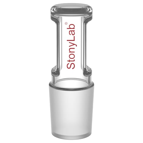 stonylab Tappo in Vetro Borosilicato, Tappo Dritto Cavo con Fondo